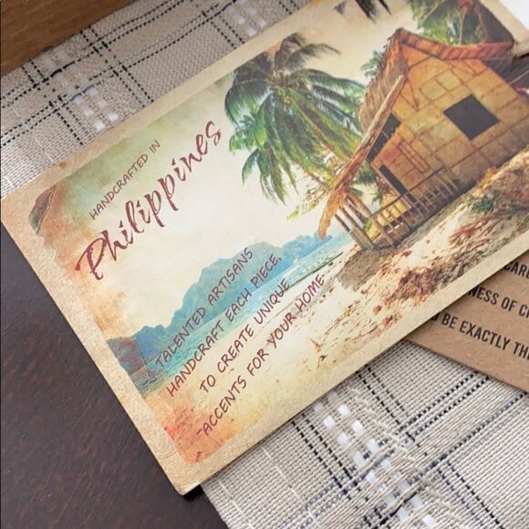 Pier 1 Farmhouse Large Wooden Tray - Picture 5 of 6